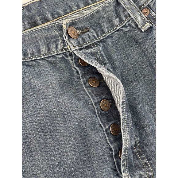 Levi's 501 Button Fly Men's Red Tab 5 Pocket Denim Jeans Straight Leg Size 40X30 - Picture 7 of 10